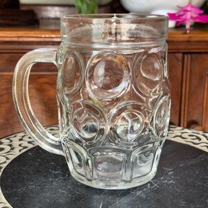 KIG DIMPLE BEER, TEA GLASS  6” tall